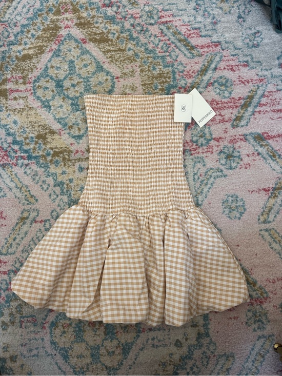 Peppermayo Dresses & Skirts - NWT Peppermayo Gingham Smocked Mini Dress